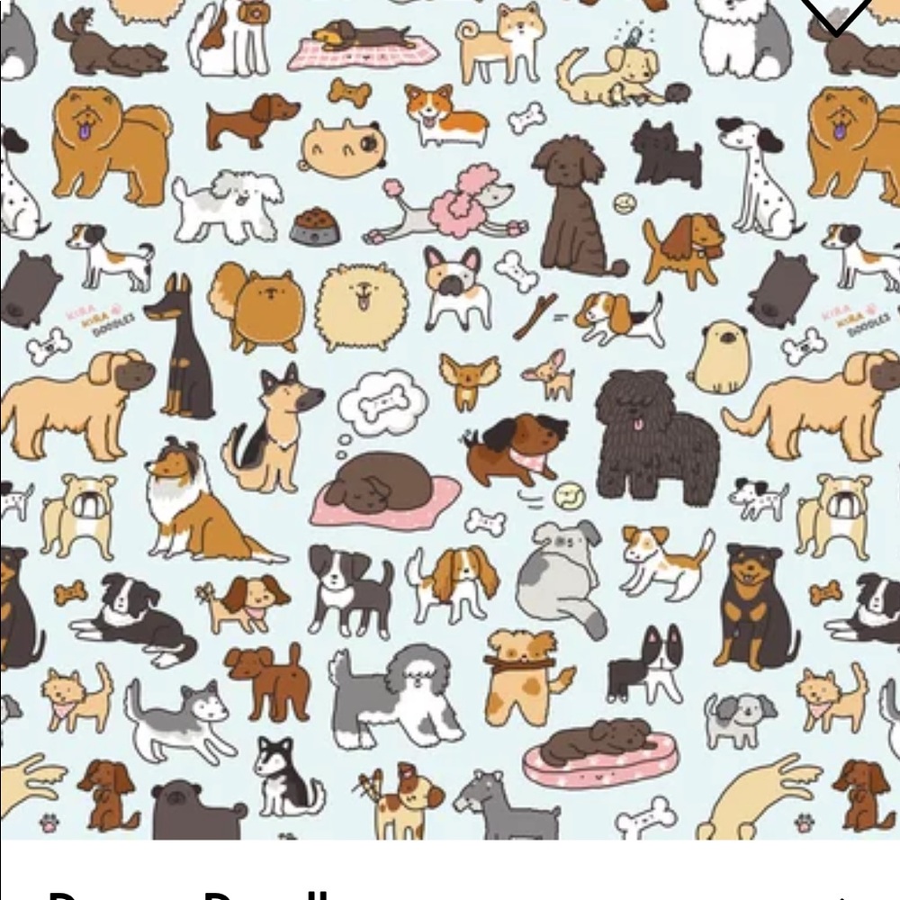 Society6 KiraKira Doggy Doodle full duvet - Picture 2 of 6